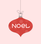 Noel Christmas Ornament 